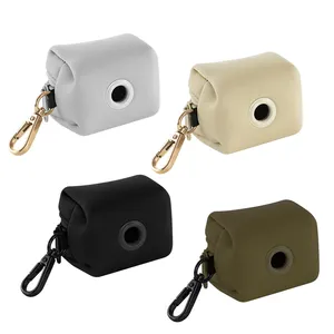 Dispensador de saco para limpeza do cão, dispensador de bolsa de cocô de cachorro da cor pura personalizada do oem para limpeza do saco