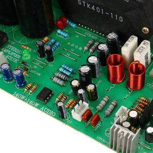 140W * 2 STK401 บอร์ดขยายเสียง AC 24V-28V ดูอัล 2.0 พลังงานสูงพร้อมรูระบายความร้อน - Product Image 6