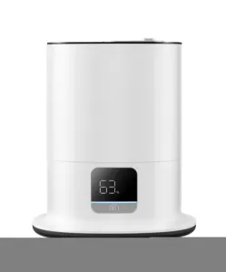 Vaporizador de aire de llenado superior de niebla cálida y fría silenciosa de 4,5 l con humidificador ultrasónico inteligente automático fácil de limpiar