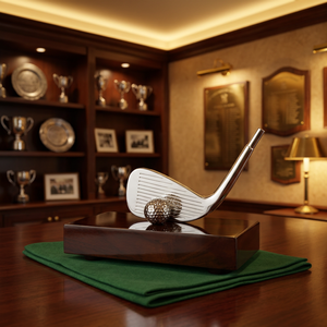 Trofeo de Golf de Latón - Premio Deportivo Portátil Hecho a Mano - Product Image 3