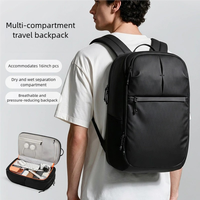 Nouveau sac à dos pour homme, durable et imperméable, sac pour ordinateur portable de 16 pouces, sac à dos multifonctionnel pour voyages d'affaires