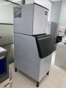 WICE Potente Máquina de Hielo Enfriada por Aire de 200 kg/día y 1080 W con Contenedor de Almacenamiento de 180 kg para Hostelería Comercial y Tiendas de Bebidas, Estable - Product Image 1