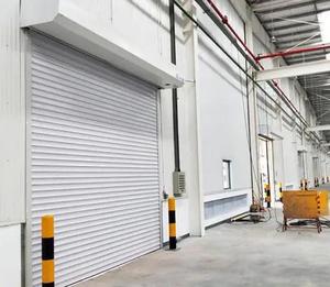 Portes de <span class=keywords><strong>garage</strong></span> automatiques en acier inoxydable à enroulement, résistantes au vent, avec finition en aluminium, porte à enroulement sécurisée - Product Image 1