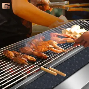 Factory Outlet Huishoudelijke Opvouwbare Familie Gas Bbq Grill Outdoor Rvs Bbq Grill Fornuis Houtskool Barbecue Grill