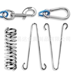 ชุดสายจูงสปริงโลหะ Eda สแตนเลสสตีล ดูดซับแรงกระแทก สำหรับสุนัข - Product Image 1