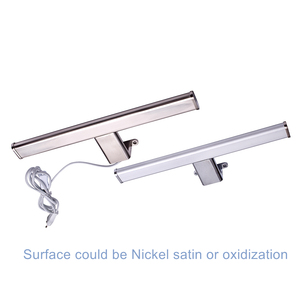 Espejo LED con Luz para Baño, Marca <span class=keywords><strong>Homer</strong></span>, 220V, IP44, Europeo, Moderno, 400mm, 8W, para Gabinete, Espejo Frontal, Cromado Pulido - Product Image 2