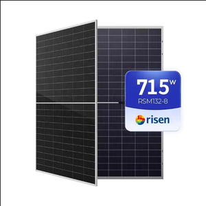 Panneaux solaires surélevés bifaciaux de haute puissanceModules solaires HJT mono 690W 695W 700W 705 710W 715w pour système d'énergie solaire - Product Image 1