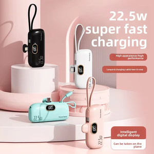 Batterie externe portable mini capsule d'urgence haute capacité 5000 mAh pour téléphone iPhone, charge rapide - Product Image 3