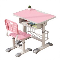 Ensemble bureau et chaise ergonomiques robustes et personnalisables pour enfants, vente en gros directe usine, mobilier scolaire moderne, service OEM