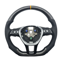 Nouveau produit phare : Volant perforé en cuir et fibre de carbone pour Volkswagen VW Passat Golf 7