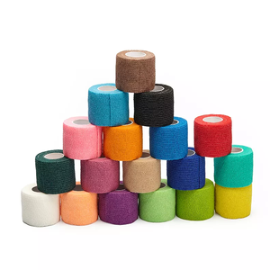 Colorido autoadhesivo no tejido cohesivo vendaje elástico suave transpirable protector de manos atleta protector características convenientes - Product Image 5