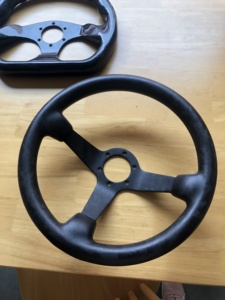<span class=keywords><strong>Volant</strong></span> de course en fibre de carbone forgée, <span class=keywords><strong>volant</strong></span> universel léger à 3 branches pour voiture/simulateur de jeu, finition mate/brillante - Product Image 3
