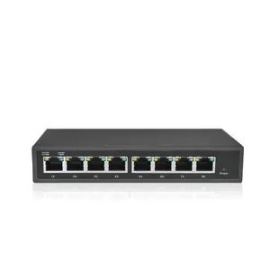 Wholesale 24V Network Switch 8 Port Gigabit Managed/Unmanaged Passive PoE Switch VLAN QoS IGMP