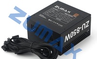 Zumax 850W Silent Dual CPU Gaming Power Supply untuk Komputer Desktop ATX-850W Bersertifikasi 80 PLUS Bronze Warna Hitam Tersedia