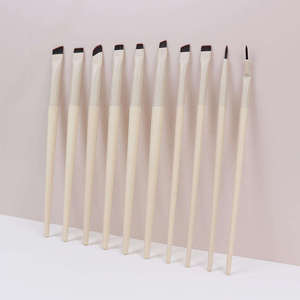 <span class=keywords><strong>Pinceau</strong></span> à maquillage souple personnalisé pour eye-liner, poils synthétiques, manche en plastique, pour anticernes, baume à lèvres, détails, sourcils, pochoir, teinture - Product Image 4