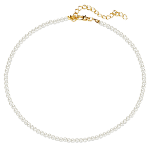 Mẫu miễn phí Bán buôn Vòng cổ thời trang hình học mạ vàng hợp kim kẽm giả ngọc trai Dây chuyền nữ phối áo len - Product Image 4