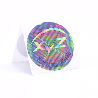 Custom Laser Beveiliging Holografische Sticker Krassen Van Qr Code Serienummer 3d Hologram Label Sticker
