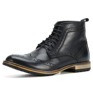 Nuovi <span class=keywords><strong>Stivaletti</strong></span> Casual da <span class=keywords><strong>Uomo</strong></span> in Pelle di Vacchetta, Resistenti e Impermeabili, con Lacci in Vera Pelle, Suola in Gomma, Basso MOQ, Idea Regalo - Product Image 2