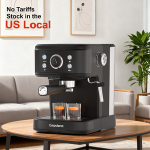 Empstorm 04E Machine à café expresso électrique semi-automatique 120V 2 en 1 avec système d'eau chaude pour la maison - Product Image 2