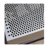 Grille de maille de haut-parleur de plaque de tôle perforée en acier plat à trou hexagonal