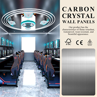 Panneaux muraux en feuilles de cristal de carbone, ignifuges, imperméables, design européen moderne, utilisation domestique et en salle de sport, installation rapide et sans joint.