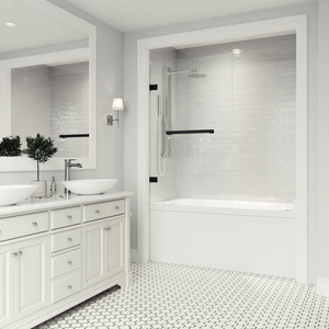 Baignoire verre <span class=keywords><strong>douche</strong></span> cloison Chrome poli charnière simple écran de <span class=keywords><strong>douche</strong></span> 304 mur sans cadre à porte charnière en verre - Product Image 3