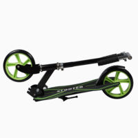 Trottinette pliable pour enfants avec frein à main facile à utiliser, suspension et capacité de charge maximale de 100 kg pour les enfants de 8 à 12 ans
