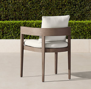 8 chỗ ngồi vườn bằng gỗ nửa mặt trăng đồ nội thất ngoài trời bên ngoài ghế gỗ tếch và sang trọng dài tếch bàn ăn đồ nội thất - Product Image 3