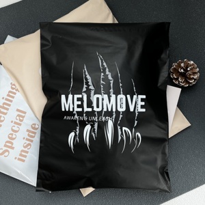 ถุงพลาสติกสำหรับจัดส่งเสื้อผ้าแบบย่อยสลายได้  พร้อมโลโก้แบรนด์ส่วนตัว  ติดแน่น ทนทาน สำหรับบรรจุภัณฑ์ไปรษณีย์ - Product Image 2