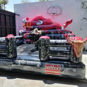 Parc d'attractions gonflable Taureau mécanique extérieur à louer Jeu d'équitation de taureau mécanique Cowboy - Product Image 1