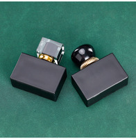 Flacon de parfum en verre vide, flacon de transfert 50 ml, noir mat, flacon pulvérisateur à sertir, flacon de parfum nu
