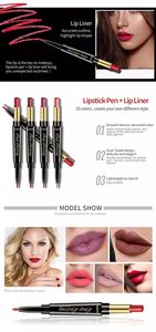 QIBEST-pintalabios rojo mate para <span class=keywords><strong>mujer</strong></span>, cosméticos, maquillaje, resistente al agua, larga duración, romántico, Belleza - Product Image 4