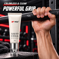Craie liquide transparente YIOU avec logo personnalisé ODM OEM pour la gym, la pole dance, le fitness, l'haltérophilie, séchage rapide, adhérence optimale