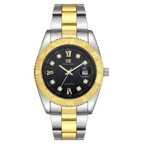 Iik GB918 Luxe Beroemde Merk Mannen Legering Roestvrij Stalen Band Orologio Uomo Aandacht Quartz Horloges Horloges