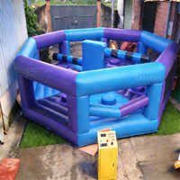 EASYFUN Jeu gonflable personnalisé Wipeout pour les fêtes de carnaval et les centres d'attractions