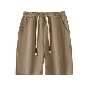 Pantalones Cortos Deportivos de Lona para Hombre, Talla Grande, Cintura Elástica Media, Absorción de Humedad, Bolsillos Laterales, para Gimnasio, Deportes, Actividades Casuales, Ropa de Verano - Product Image 1
