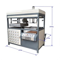 Machine de thermoformage sous vide en plastique à clapet pour plateau à biscuits, fabricant de Guangzhou