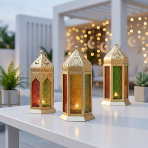 Fabricants de lanternes marocaines en métal personnalisées pour la décoration du Ramadan, la maison et les événements - Product Image 6