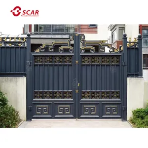 Villa güvenlik kapıları sürgülü kapılar alüminyum alaşımlı kapı açık kapı