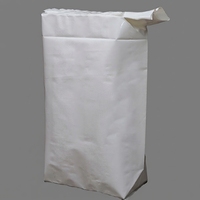 أكياس صمامات LDPE HDPE PE ذات قاع مسطح سعة 25 كجم و50 كجم، أكياس صمامات بلاستيكية متينة لتعبئة الأسمنت والمواد الكيميائية والأسمدة والمساحيق
