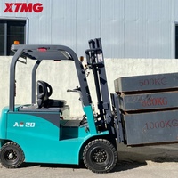 Chariot élévateur électrique XTMG 2 tonnes avec vérin hydraulique double de précision pour une utilisation en entrepôt sans fuites
