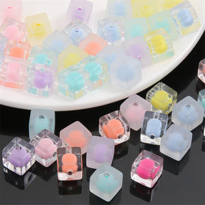 ลูกปัดอะคริลิคทรงสี่เหลี่ยมใส่มาการองสำหรับทำเครื่องประดับสร้อยคอสร้อยข้อมือทำมือแบบ DIY - Product Image 2