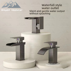 Robinet cascade LED Wayon pour lavabo, lavabo de comptoir, lavabo sous plan, robinet d'eau froide et chaude pour la maison - Product Image 3