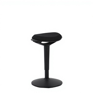 Tabouret de bar moderne en plastique Henglin Moore, chaise de bureau ergonomique à hauteur réglable, confortable pour une utilisation prolongée, pivotante, pour atelier - Product Image 3