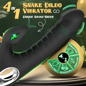 Neonislands Sexspielzeug Erwachsenen-Paar-Vergnügen Klitorale realistische vibrierende Weibliche Schlange Dildo G-Punkt-Vibrator mit 10 Vibrationen