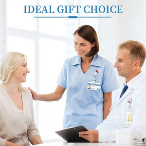 Retráctil ID nombre insignia carrete titular diente dentista enfermera insignia carrete - Product Image 4