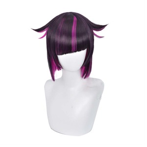 Game Twisted-Wonderland Lilia Vanrouge Cosplay Noir Violet Mixte Perruques courtes résistantes à la chaleur GAHC-040 - Product Image 2