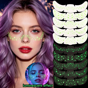 Adesivi per Tatuaggi Temporanei Personalizzati con Motivi di Farfalle e Cuori Luminosi per Distributori - Product Image 6