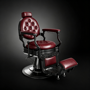 Sillón de Barbería Moderno Multifuncional Reclinable y Ajustable en Varios Colores para Salón de Belleza y Mobiliario de Peluquería - Product Image 6