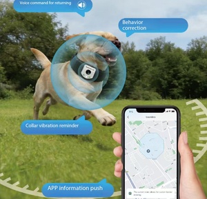 Collier de suivi GPS intelligent pour animaux de compagnie avec caméra 4K, rechargeable, anti-perte et dresseur pour chiens - Product Image 2